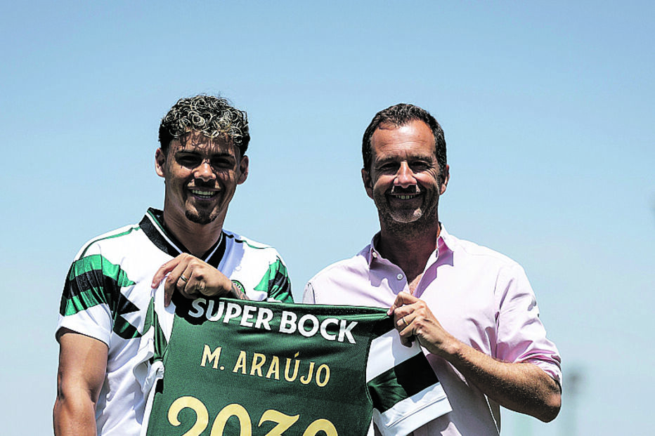 Maxi Araújo com Frederico Varandas