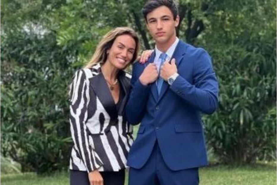 Liliana Aguiar e o filho Miguel Ângelo Tavares