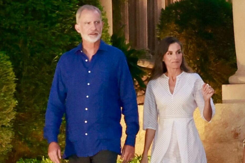 Felipe VI e Letizia no Palácio Marivent