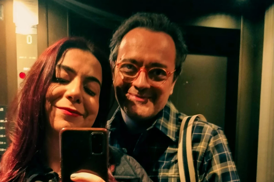 Rui Malheiro e a mulher Débora
