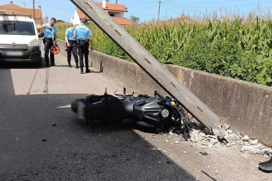 Motociclista gravemente ferido em despiste na Murtosa