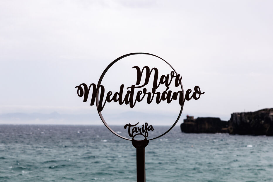 18 September 2025, Spain, Tarifa: The words 