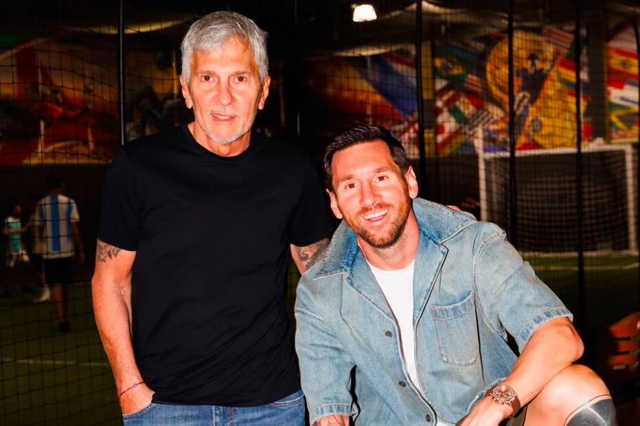  Lionel Messi e o pai, Jorge