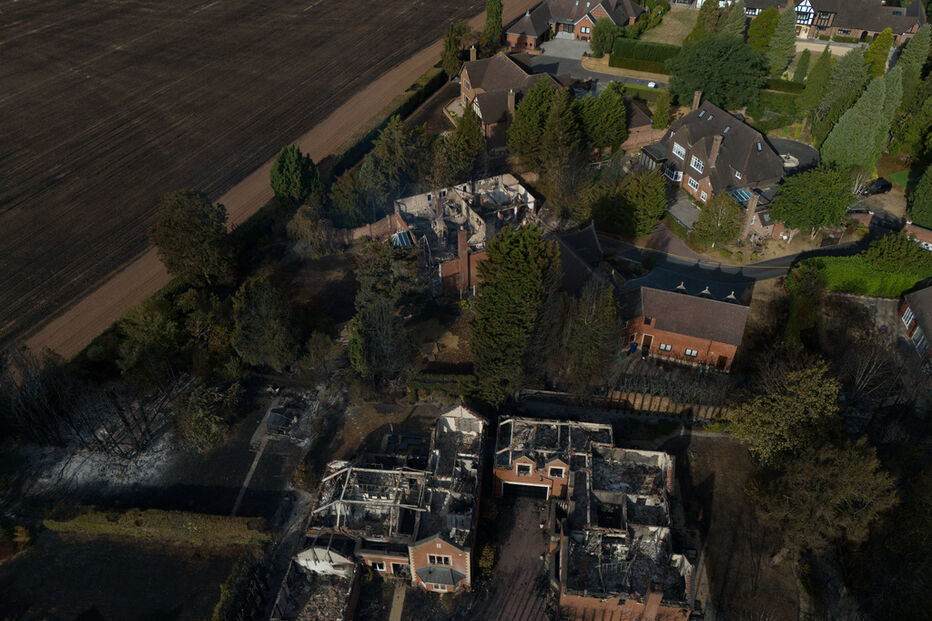 Incêndio em Stourbridge, Inglaterra