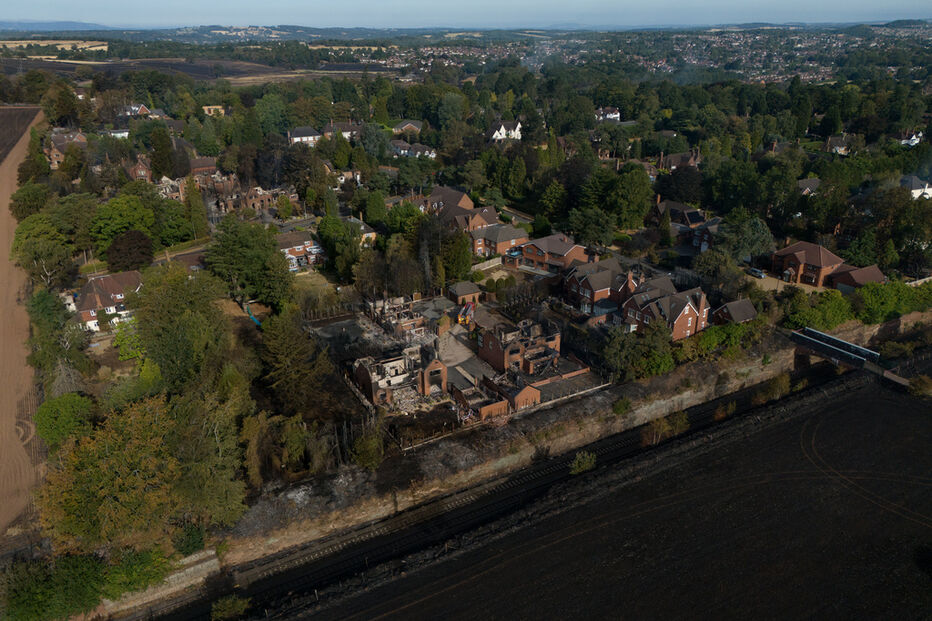 Incêndio em Stourbridge, Inglaterra