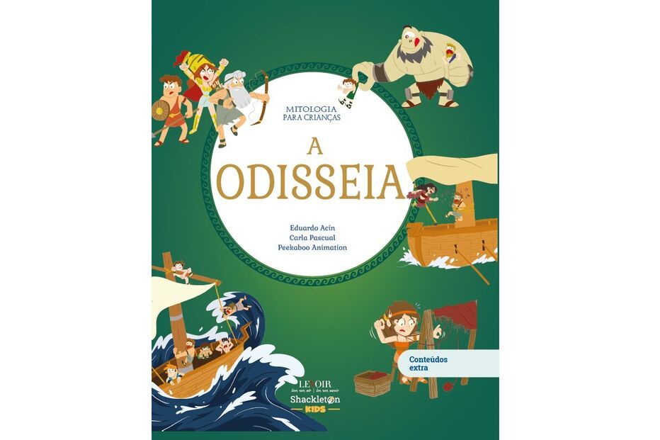 A Odisseia: Mitologia para crianças com ilustrações de Eduardo Acín e Carla Pascual