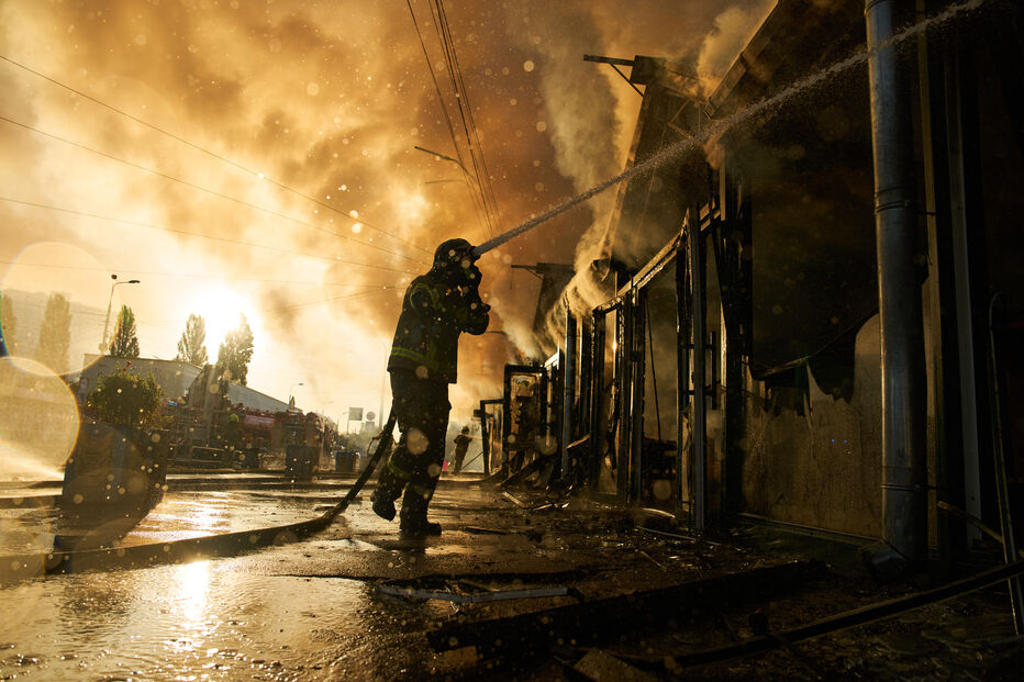 Explosões em Kiev após um alerta de mísseis balísticos