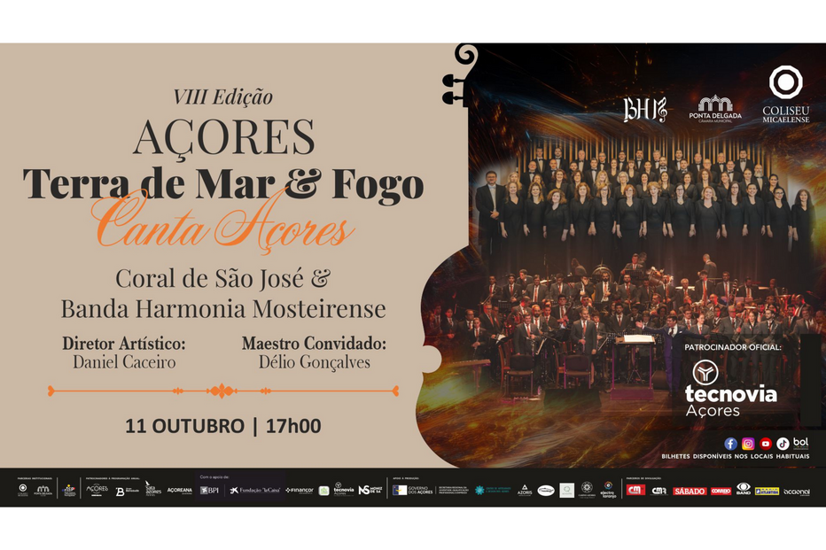Coral de São José & Banda Harmonia Mosteirense em VIII Açores, Terra de Mar e Fogo