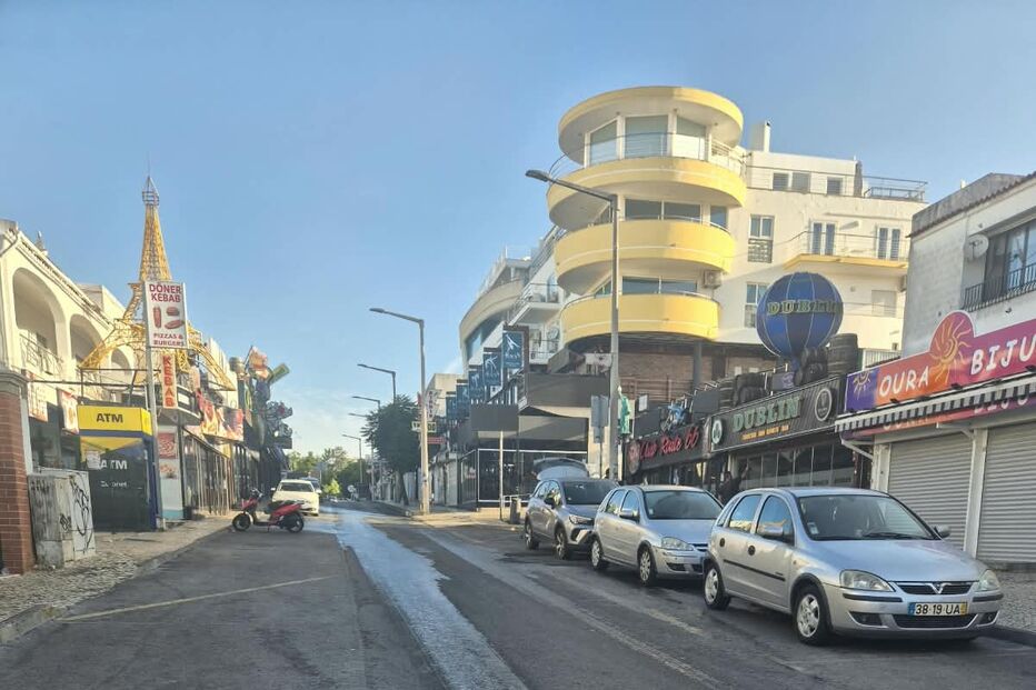 Local onde quatro mulheres foram atropeladas em Albufeira