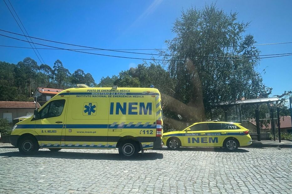 Meios de socorro acionados para o local