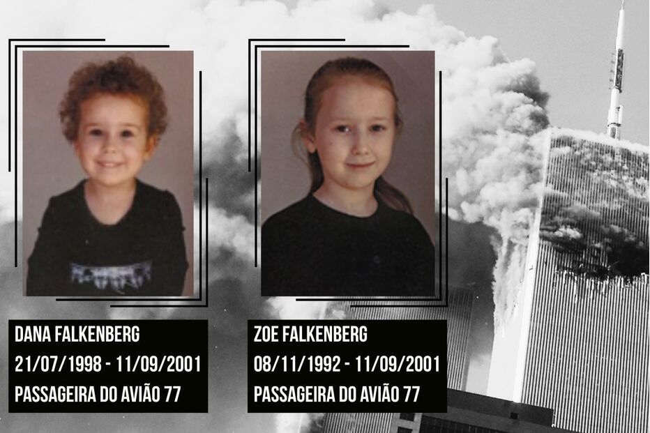 Dana Falkenberg e Zoe Falkenberg, de 3 e 8 anos, eram irmãs e não sobreviveram ao 11 de Setembro
