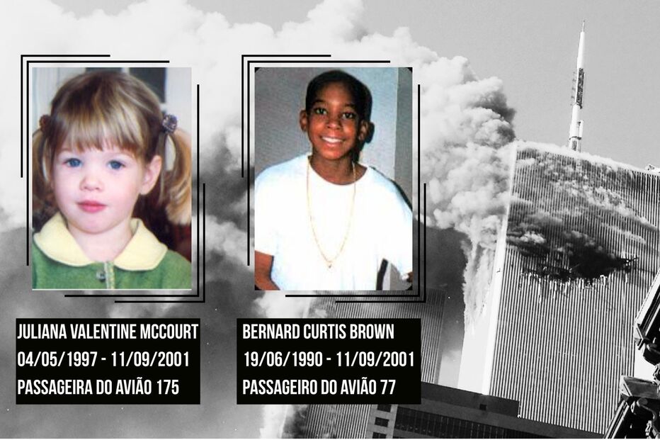 Juliana Valentine McCourt estava acompanhada pela mãe na manhã do 11 de Setembro. Bernard Curtis Brown tinha 11 anos e era um aluno brilhante
