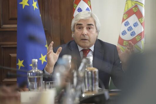 O ministro da Defesa Nacional, Nuno Melo, intervém durante a