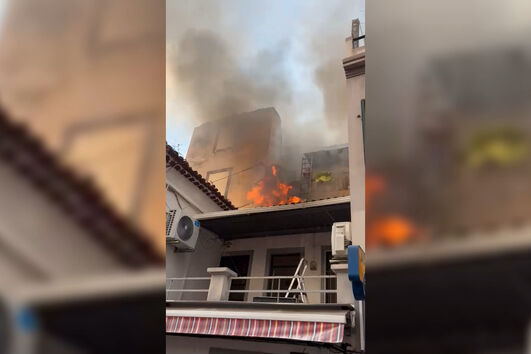Incêndio em edifício no Funchal 