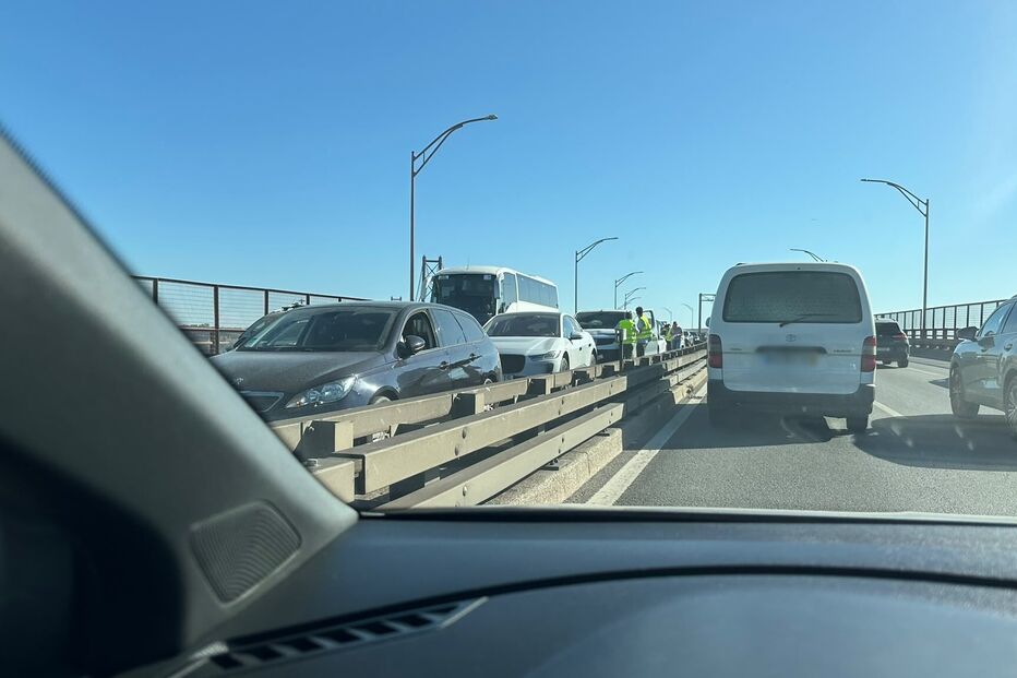 Choque em cadeia na Ponte 25 de Abril