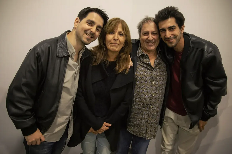 Jorge Palma com os filhos e Graça Lami