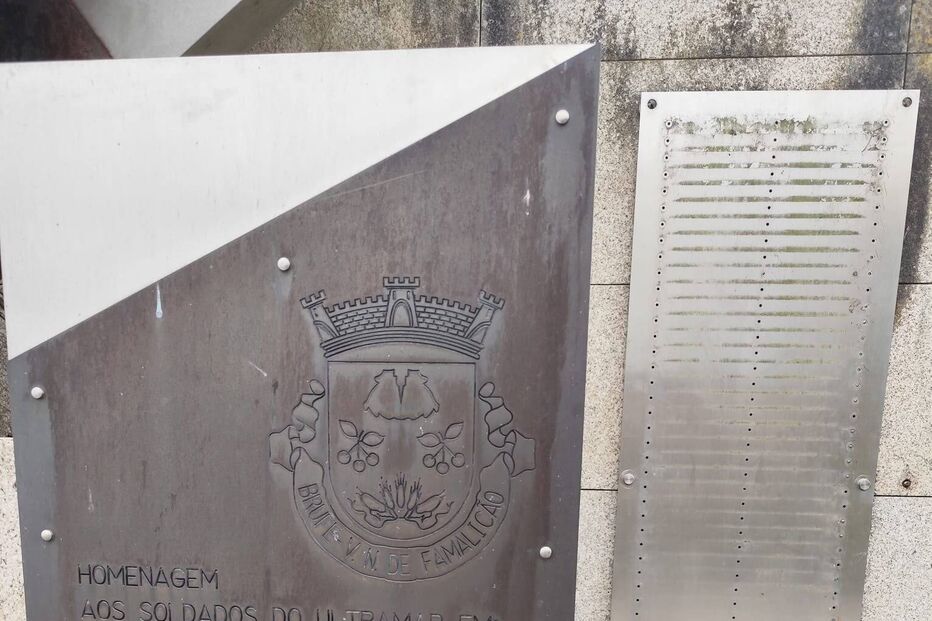 Memorial em homenagem aos antigos combatentes do Ultramar vandalizado pela segunda vez em Famalicão 