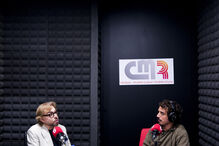 Diogo Martins em estúdio da CM Rádio, onde recordou os seus primeiros passos