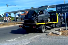 Um ferido grave em colisão violenta entre autocarro e carro em Faro