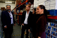 Príncipe Harry e Meghan Markle em Nottingham