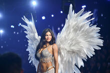 Kylie Jenner walks during the Victoria's Secret Fashion Show on Sunday, Oct. 18, 2026, at the Sony Pictures Studios in