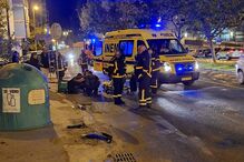 Acidente de mota com condutor fugitivo