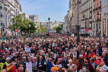 Espanhóis manifestaram-se em defesa do sistema público de pensões 