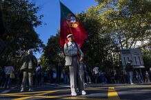 Mnaifestação pelo protesto à habitação em Lisboa
