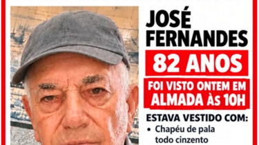 Idoso sai de casa para passeio habitual em Almada e não volta. Está desaparecido há mais de 24 horas