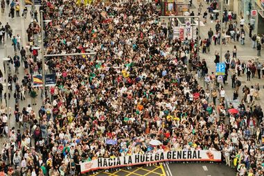 Protestos pelo direito à habitação em Espanha