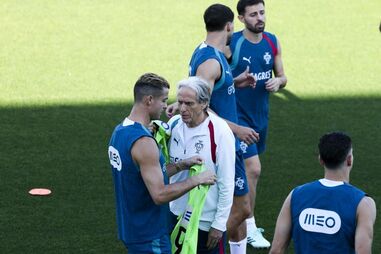 Cristiano Ronaldo e Jorge Jesus 