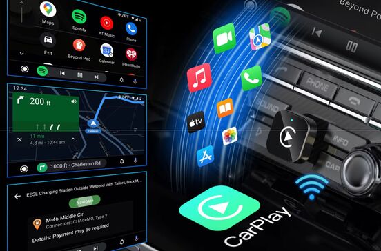 CarPlay sem fios: navegação e entretenimento no seu carro