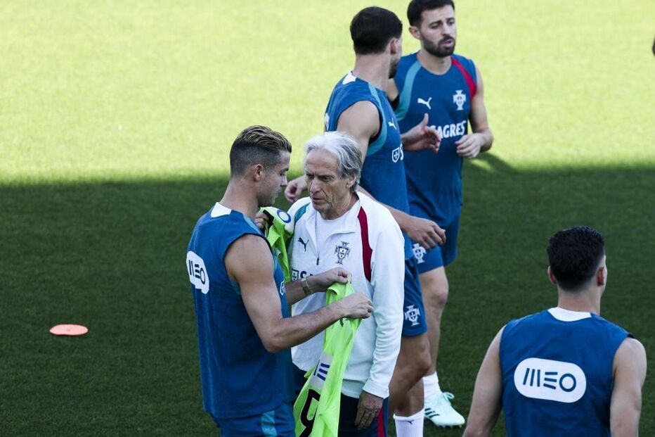 Cristiano Ronaldo e Jorge Jesus 