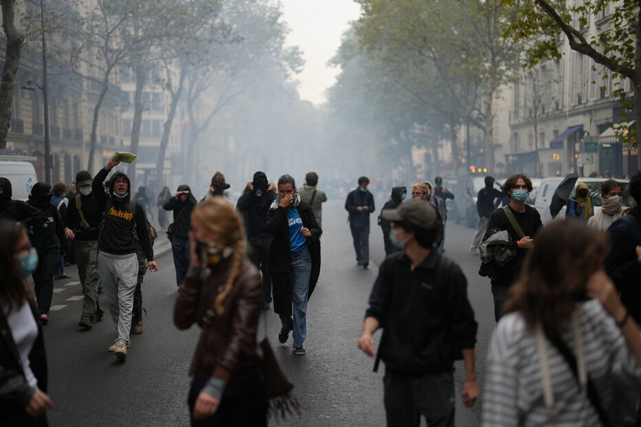 Protestos de alunos em França