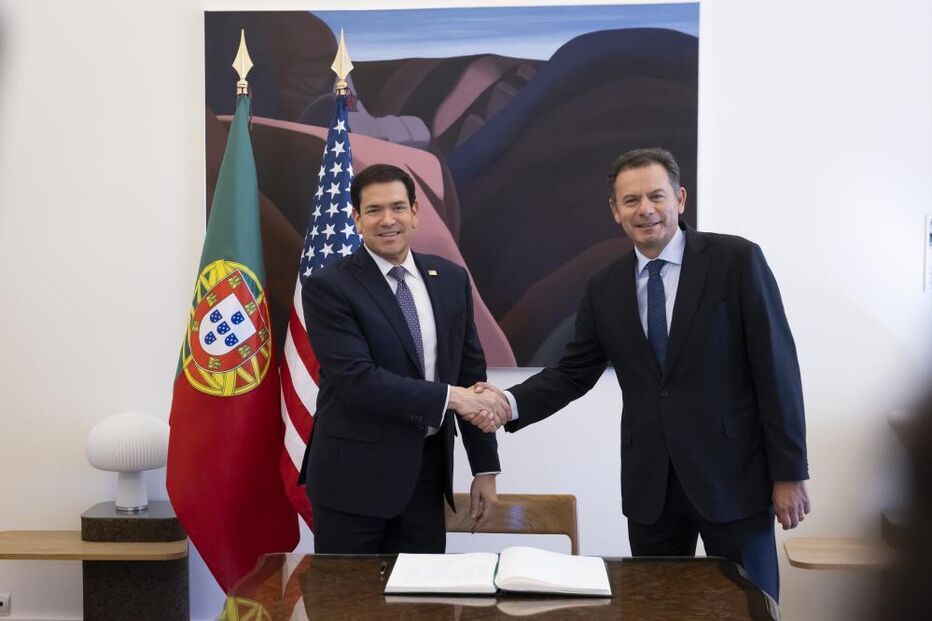 Marco Rubio e Luís Montenegro