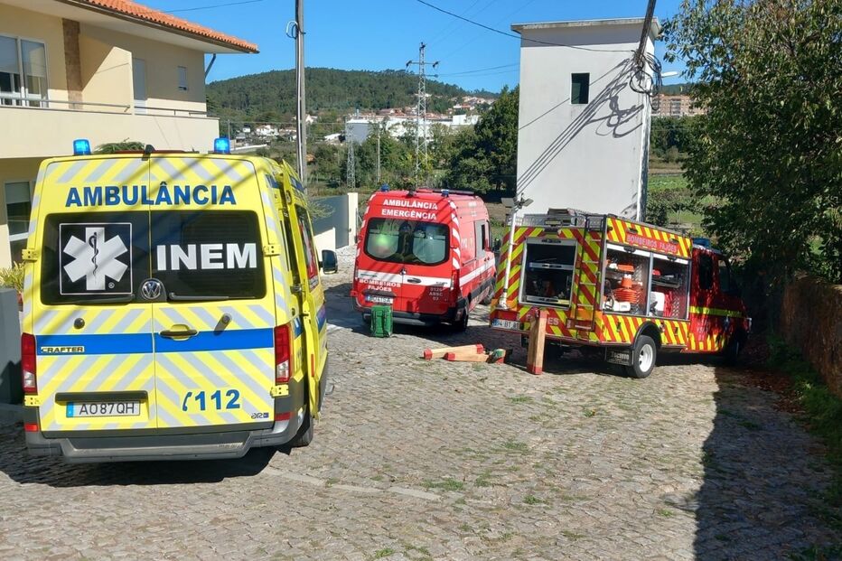 Homem gravemente ferido depois de ficar preso debaixo de um carro em Oliveira de Azeméis