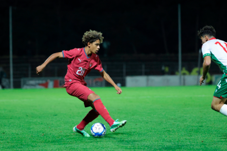 Mezian em ação pelos sub-21 de Portugal