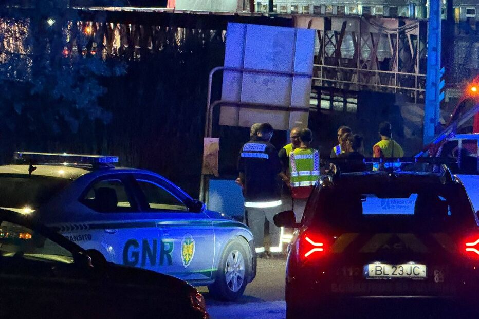 Carro abalroado por comboio em Vila Nova da Barquinha
