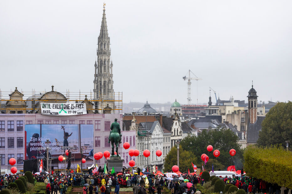 Protestos na Bélgica