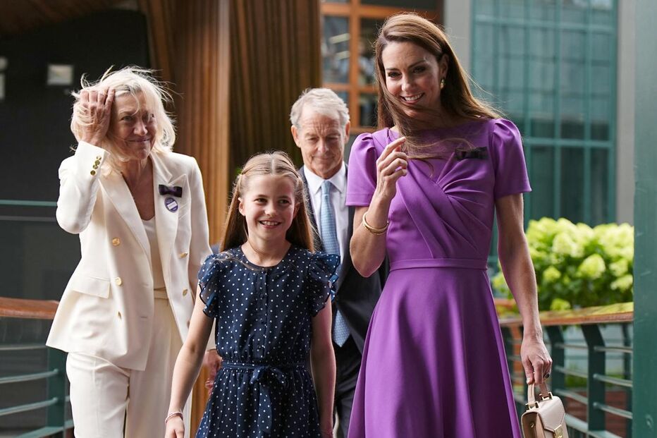 Britain's Catherine, Princess of Wales and Princess Charlotte on day