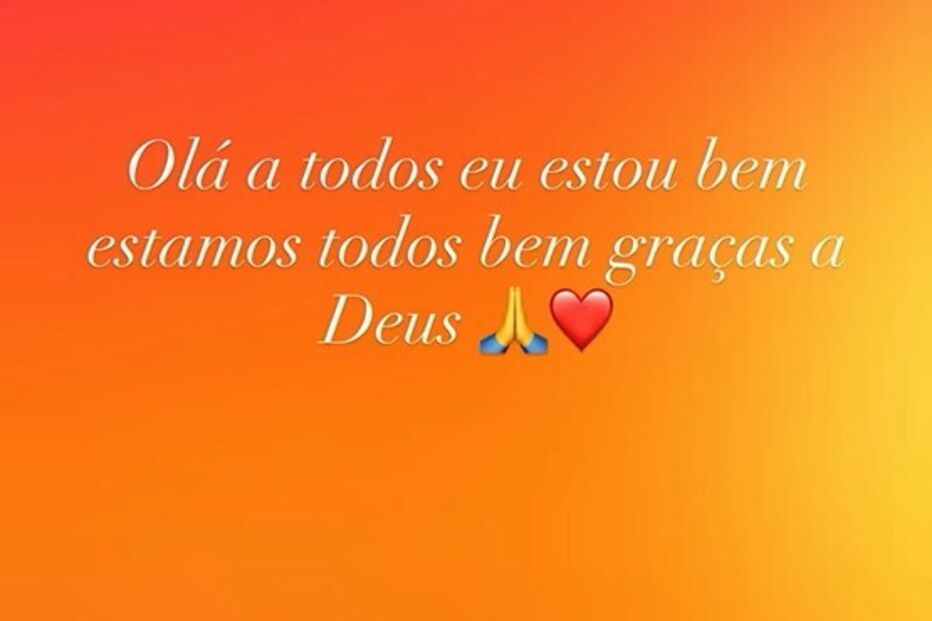 Daniela Pimenta agradece a Deus por estar bem após detenção