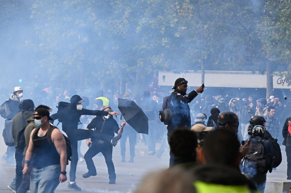 Manifestações em Paris, França