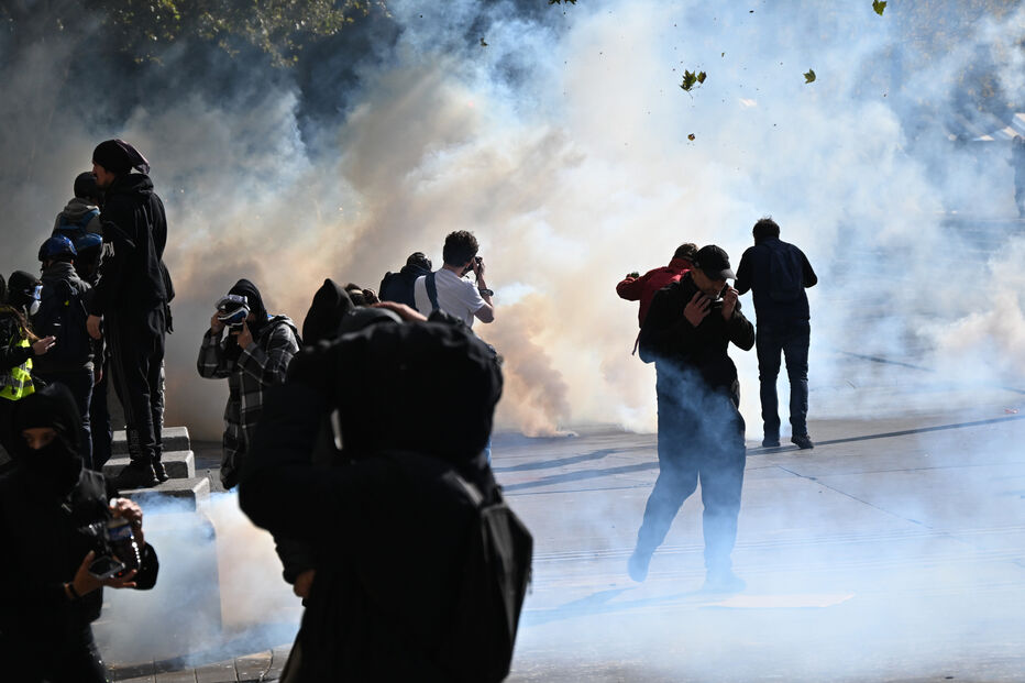 Manifestações em Paris, França
