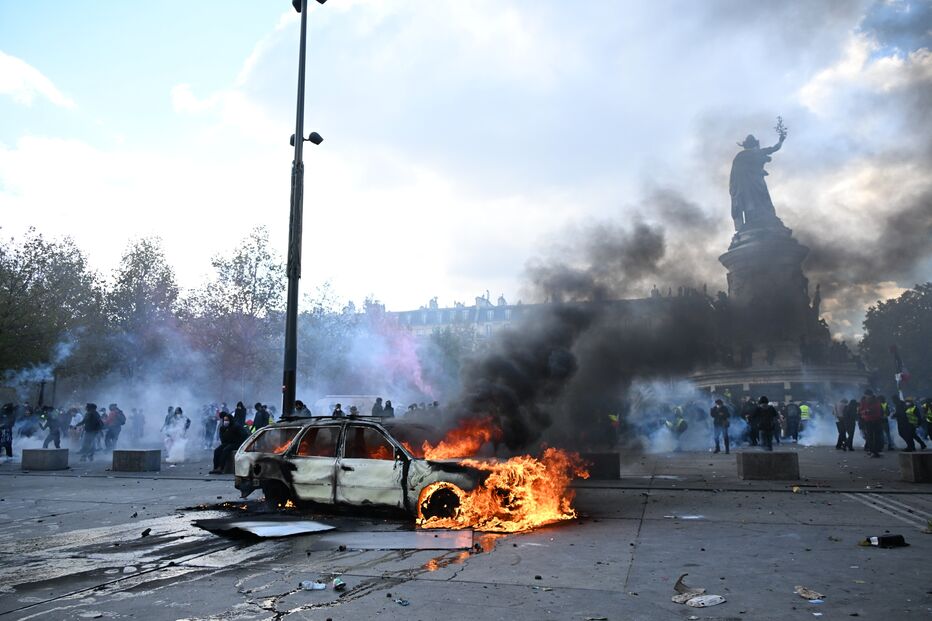Manifestações em Paris, França