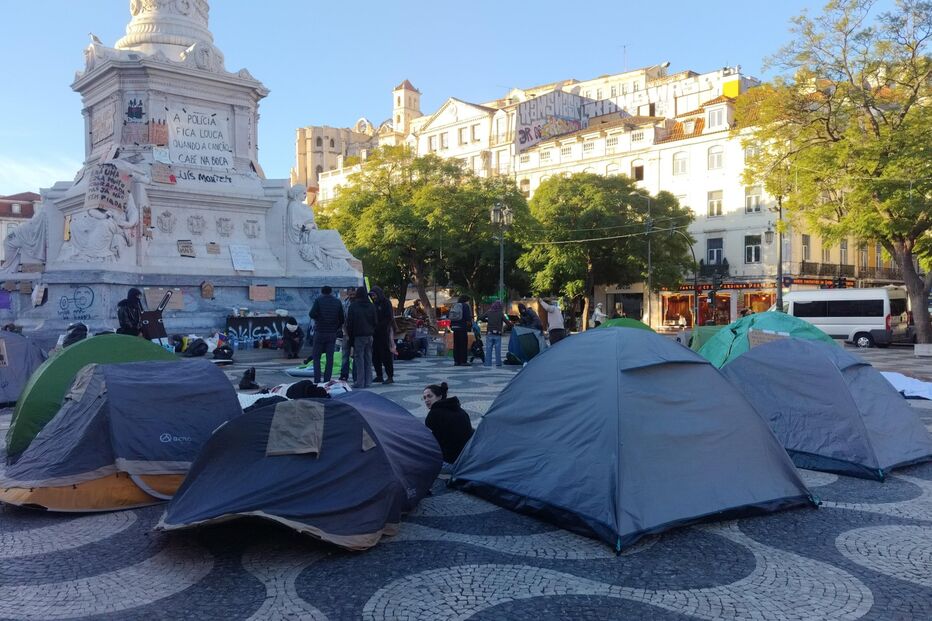 Acampada de Lisboa, Rossio 22/10
