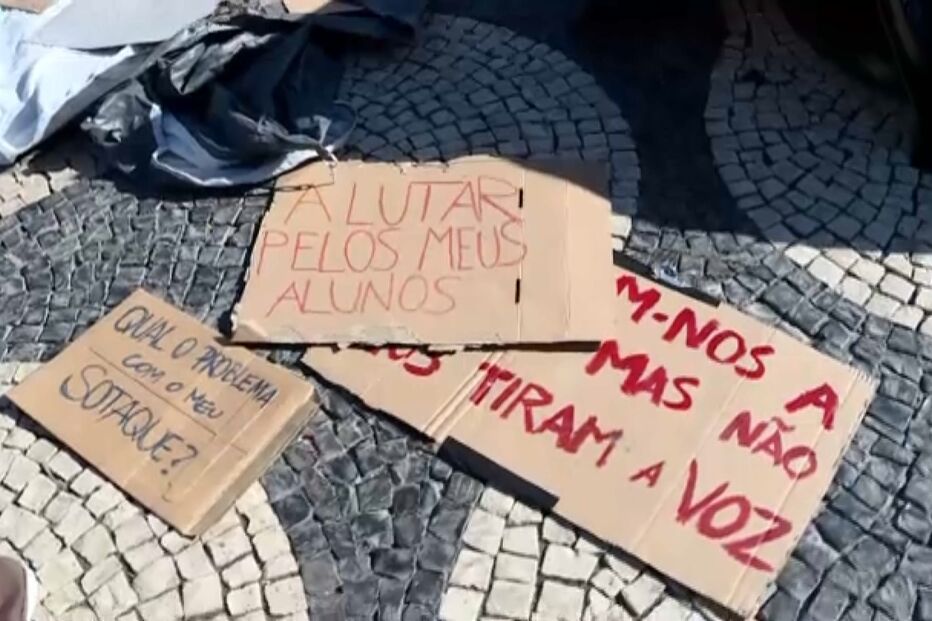 Manifestação no Rossio