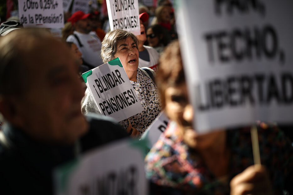 Espanhóis manifestaram-se em defesa do sistema público de pensões 